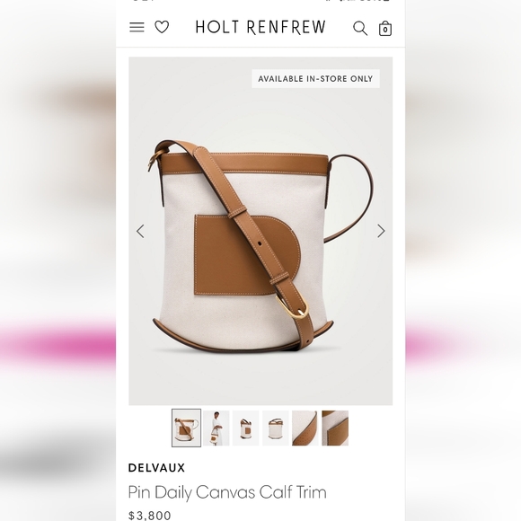 Delvaux daily pin canvas - Picture 12 of 13